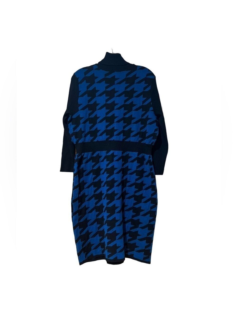 Anne Klein Sweater Dress Houndstooth X Large - Picture 2 of 7